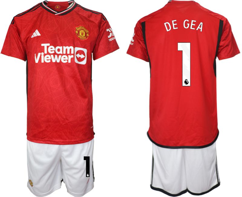 Men 2023-2024 Club Manchester United home red #1 Soccer Jersey->->Soccer Club Jersey